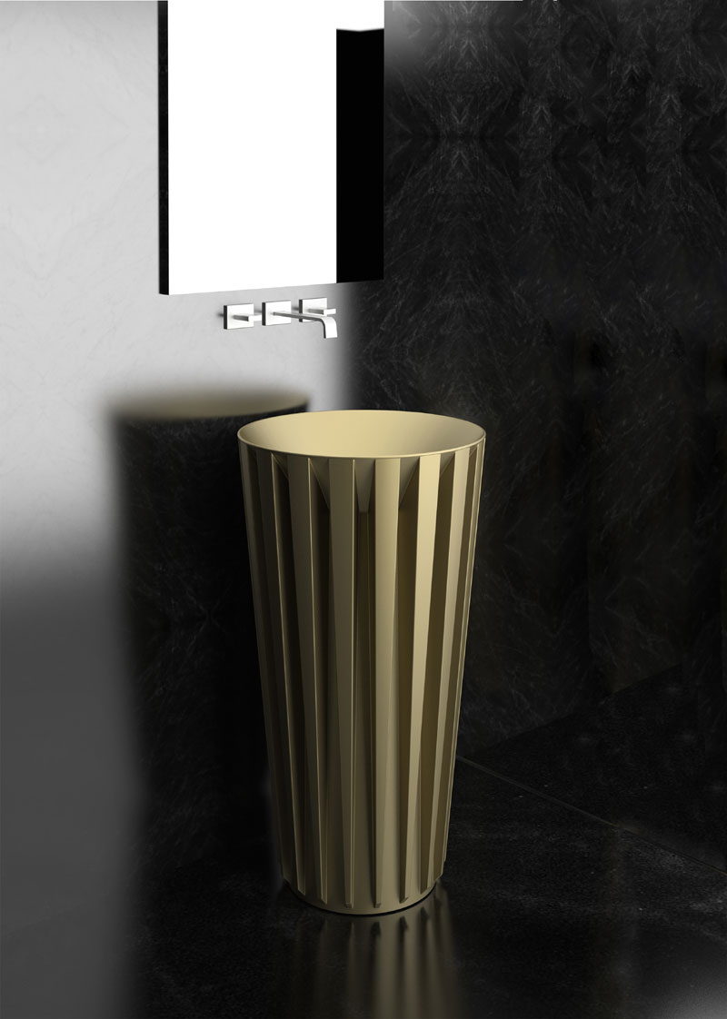 Glass Design Aquarama Mat Gold