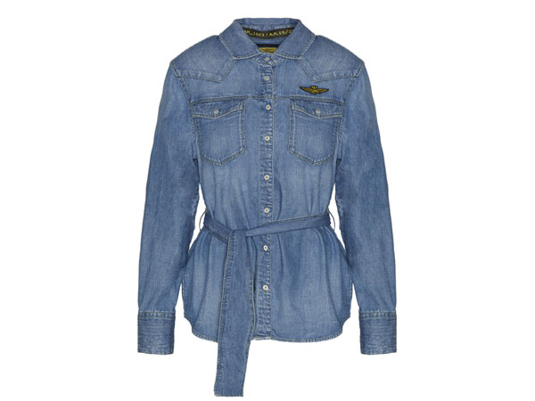 Aeronautica Militare Camicia manica lunga Denim Estate 2023