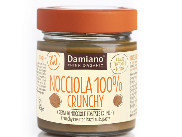 Damiano Organic Crema di nocciole tostate Crunchy 1