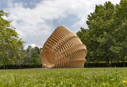La ricollocazione di Echinoidea nei giardini dell’headquarter Barilla