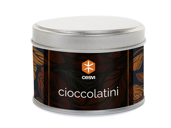 Fondazione CESVI Lattina Cioccolatini Regali Solidali Christmas Food 2023