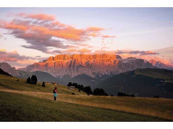 Il rosseggiare delle vette Val Gardena