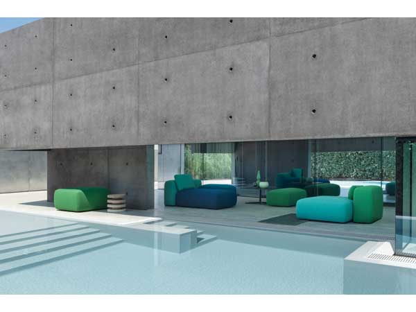 La Palma Plus pouf Outdoor Collezione 2023