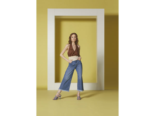 Manila Grace pantalone e top Denim Estate 2023
