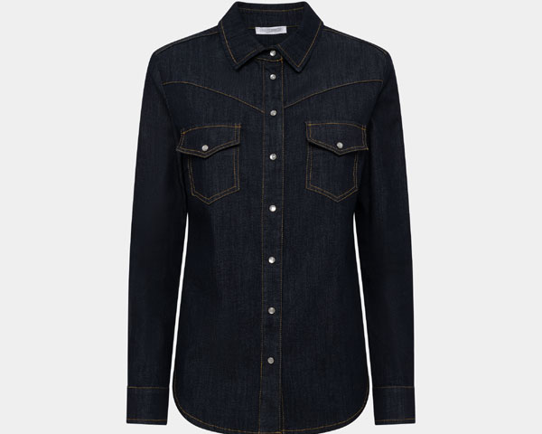 Nara Milano Camicia Manica Lunga Denim Estate 2023