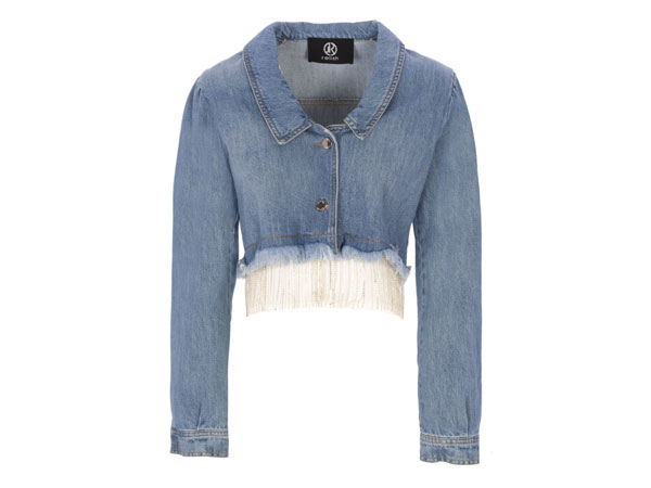 Relish Giubbino Catene Strass Denim Estate 2023