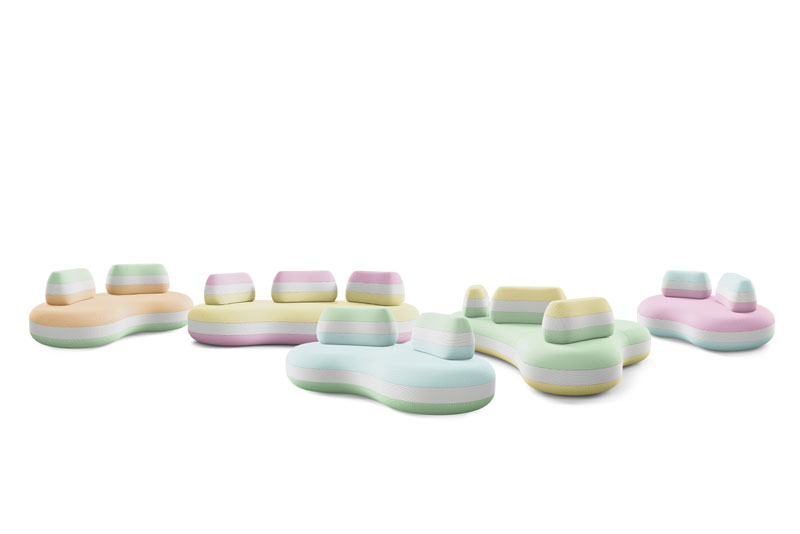 Roche Bobois collezione BomBom outdoor Joana Vasconcelos Salone del Mobile 2023