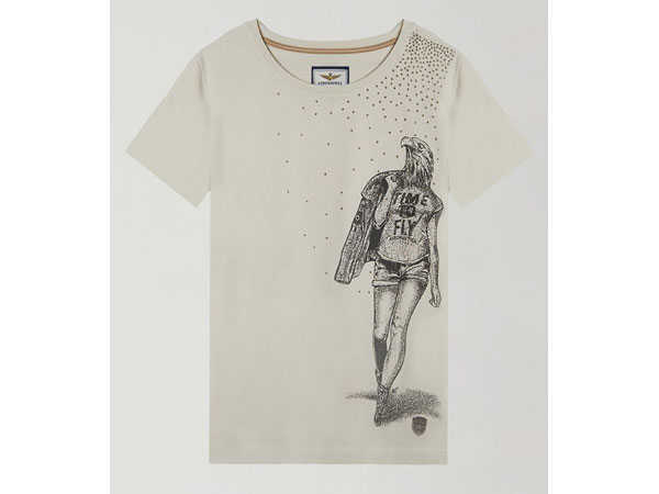 Aeronautica Militare t shirt Donna Aquila Festa della Mamma 2024