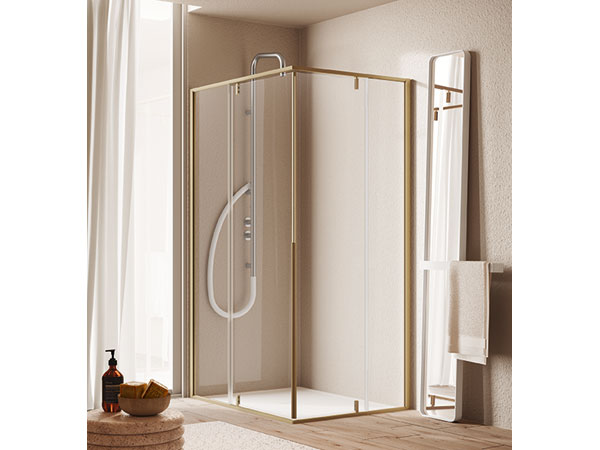 Agha Cabina Doccia Run angolare design Enrico Cesana 600x450