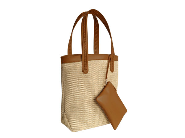 Delidi tote bag Bibikarf Rafia Caramello Estate 2024