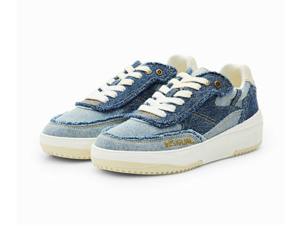 Desigual Sneakers in Denim Denim 2024