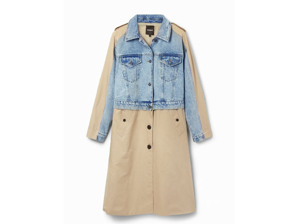 Desigual Trench con Giacca Jeans Denim 2024