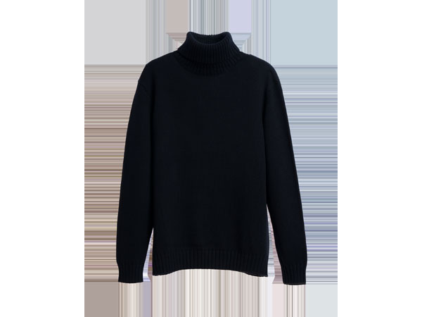 Diana Studio Maglione Collo Alto nero Lana Merino San Valentino 2024