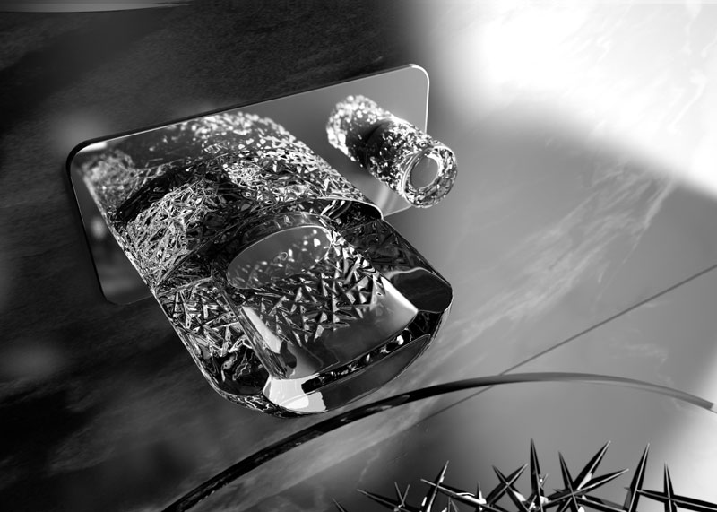 Glass Design. Collezione Crystal Water Fall. Salone del Mobile.Milano 2024