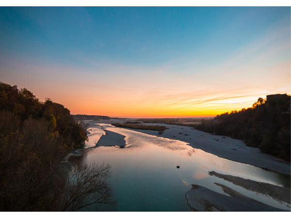 Lungo l Acqua Dolce Tramonto su Tagliamento 5 percorsi trekking 4