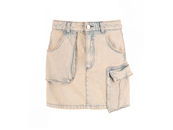 Motivi Gonna Corta cotone sovratinto Denim 2024