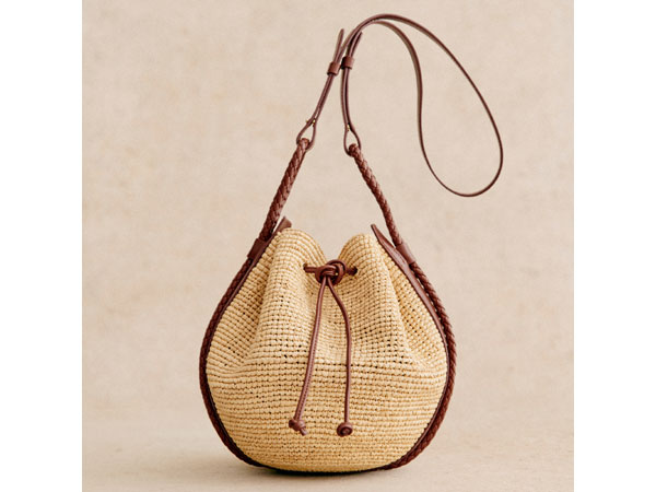 Sezane Zelie Rafia Bag Estate 2024