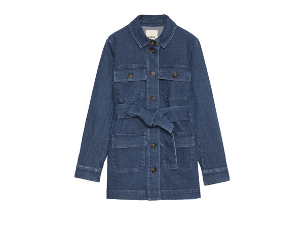Sézane Veste Monique Bleue Denim 2024
