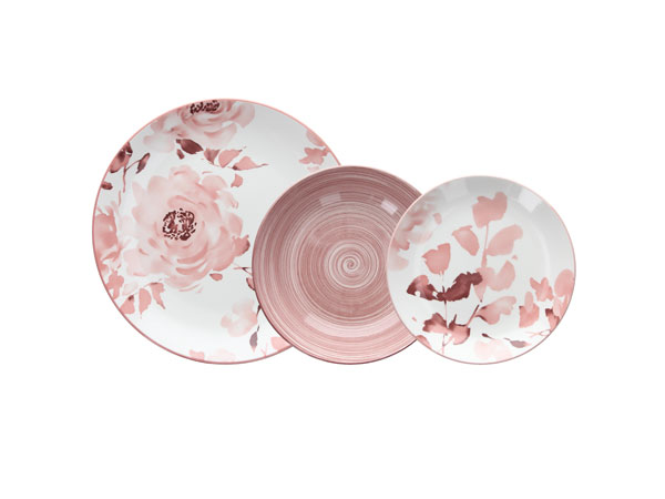 Tognana Linea Roselyn servizio piatti fine porcellana San Valentino Design 2024