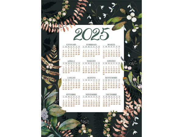 VallesusaCASA strofinaccio Kalendar Tavola delle Feste
