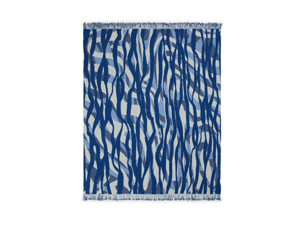 Lanerossi Plaid Struttura blu profondo Bazaar Natale 2025