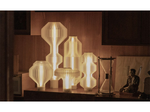 Lucas Zito lampade da tavolo Buoy stampa 3D Design Natale 2025