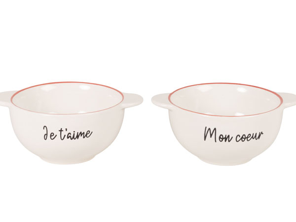 Maisons du Monde Amour set scodelle San Valentino 2025