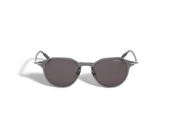 Montblanc Round sunglasses grey injection frame San Valentino 2025