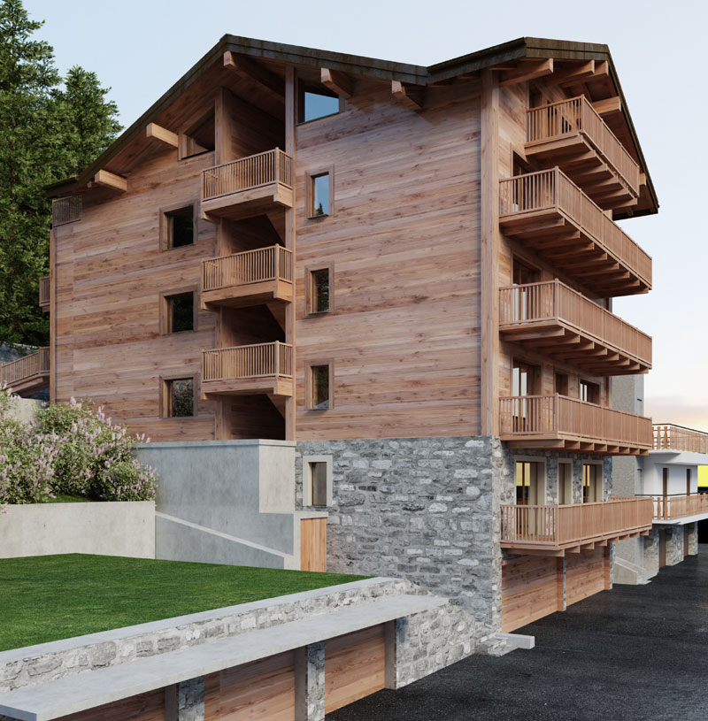 edifici residenziali in legno di lusso