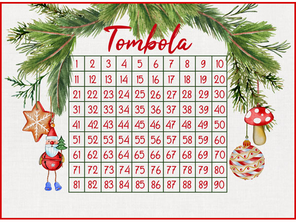 Vallesusacasa tovagliette americane tombola Tavola Feste 2025