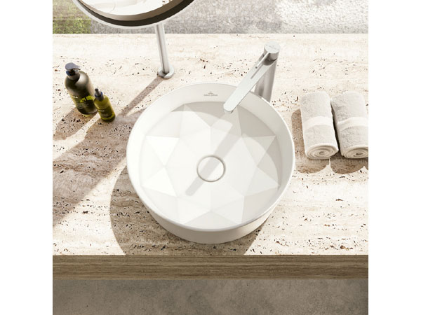 Villeroy Boch lavabo scultura Octagon vista dallalto 600x