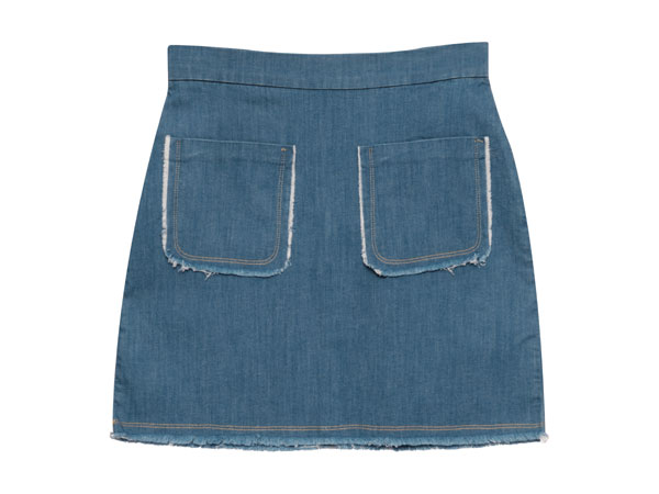 White Wise minigonna Rosy SS25 Denim 2025