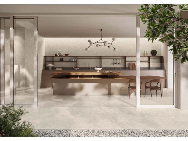 Casalgrande Padana gres porcellanato effetto pietra Cloud Dancer Pantone 2026