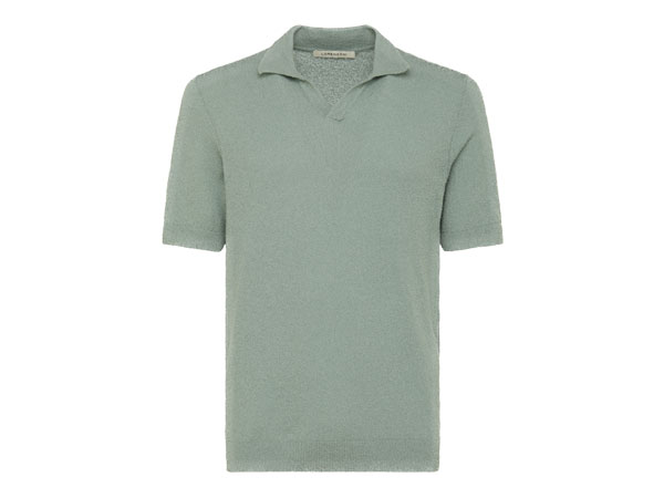 Lorenzoni Polo maniche corte in spugna Love Story Kennedy Bessette 600x