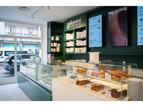 Milanesi Gelaterie Artigianali Store di corso Genova Milano 600x
