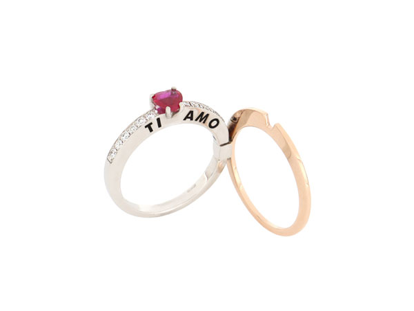 Tavanti Collezione Secret anello cuore rubino e diamanti Regali San Valentino 2026