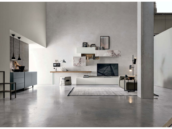 Tomasella sistema modulare Atlante Cloud Dancer Pantone 2026