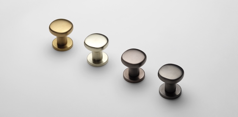 maniglie porte in ottone satinate