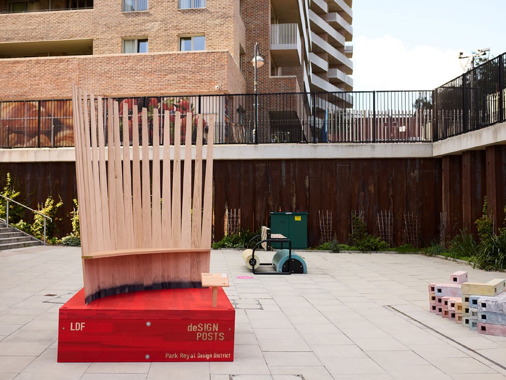 Aude Saint Joanis. Park Royal, Park Royal Design District. Realizzato presso Sebastian Cox. Credit Thom Atkinson.