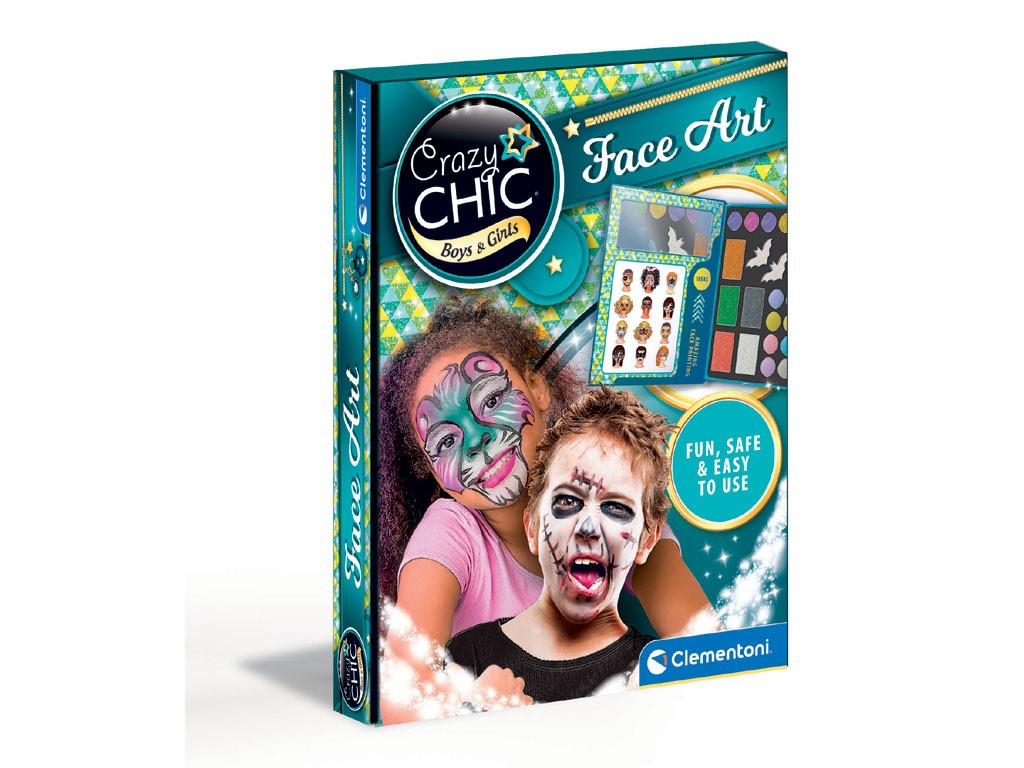 Clementoni. Crazy Chic - Face Art. Kit trucco. Da 6 anni. Prezzo indicativo euro 12,90.