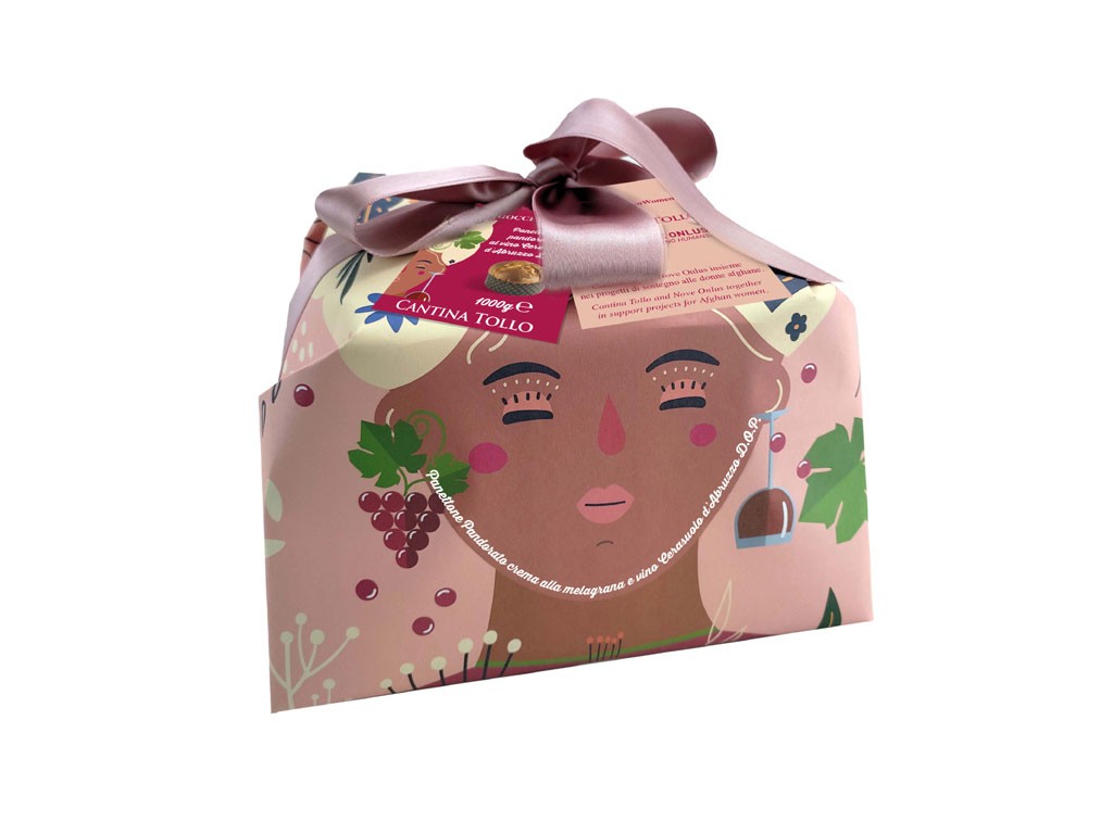 Cantina Tollo e Nove Onlus. Gocce di Rosa, il panettone pandorato al Cerasuolo d’Abruzzo Dop.