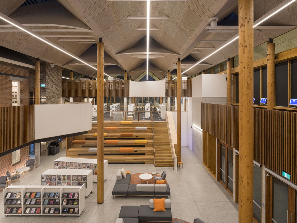 Rubner Holzbau. Marrickville Library. Credits Phil Noller.