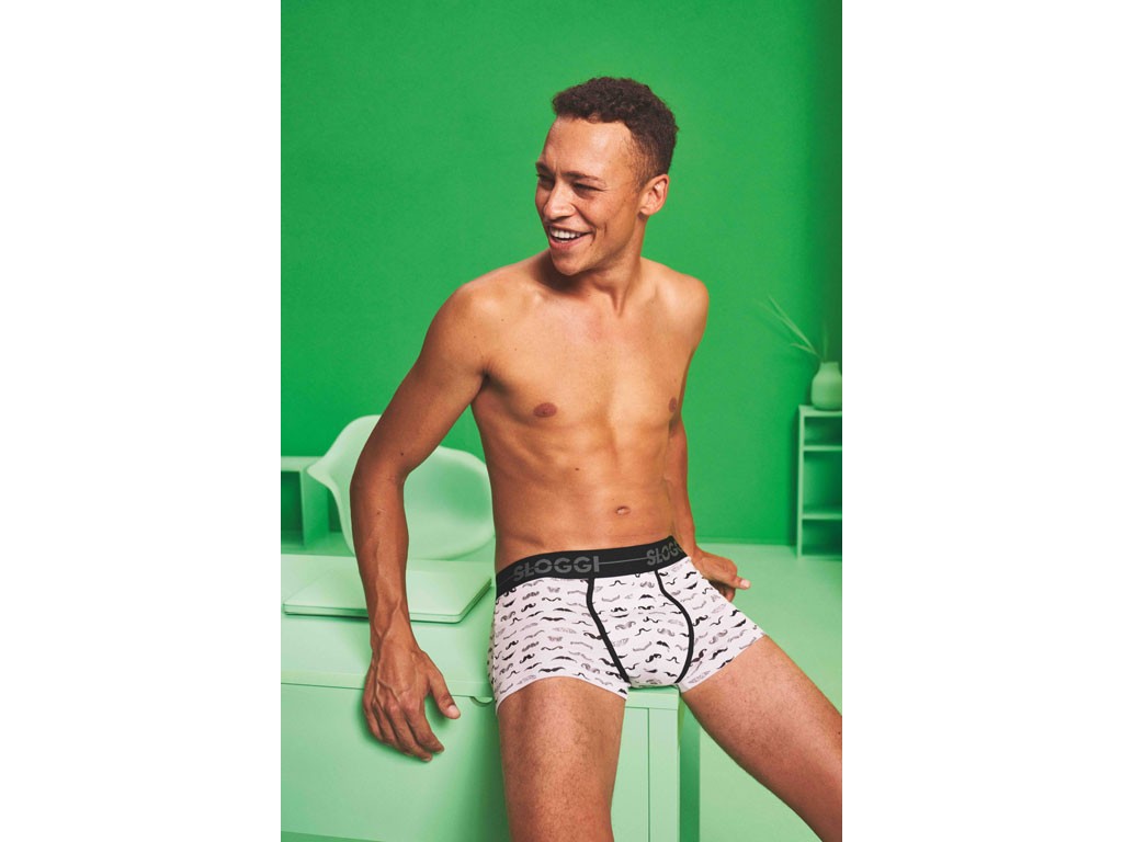 Sloggi. Capsule Collection Movember®. Nell’immagine il modello hipster.