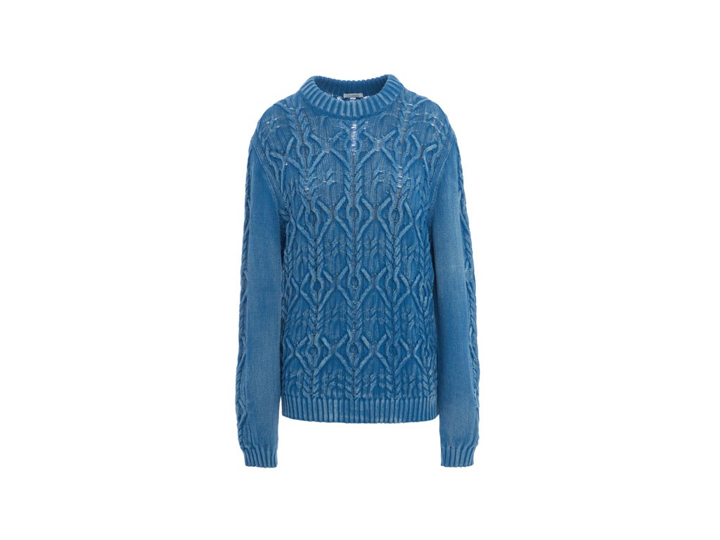 Malo Cashmere. Collezione En plein air. Girocollo a trecce in bio cotone. Prezzo: euro 600,00.