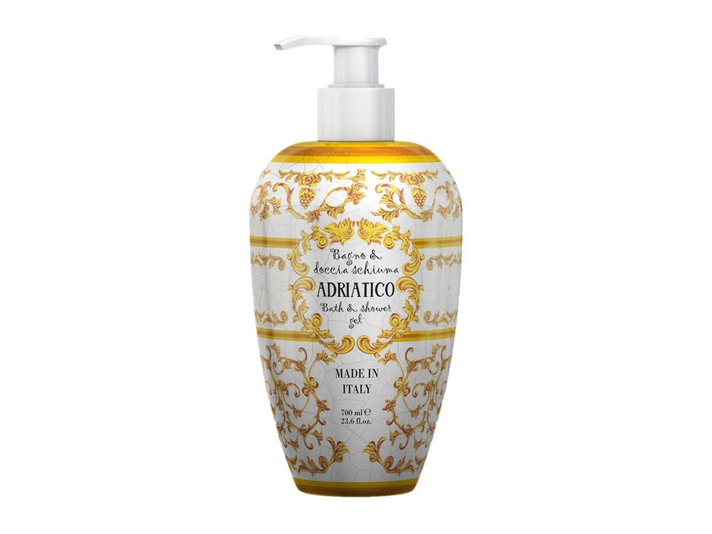 Rudy Profumi. Linea Adriatico. Bagno docciaschiuma delicato. Confezione da 700ml.