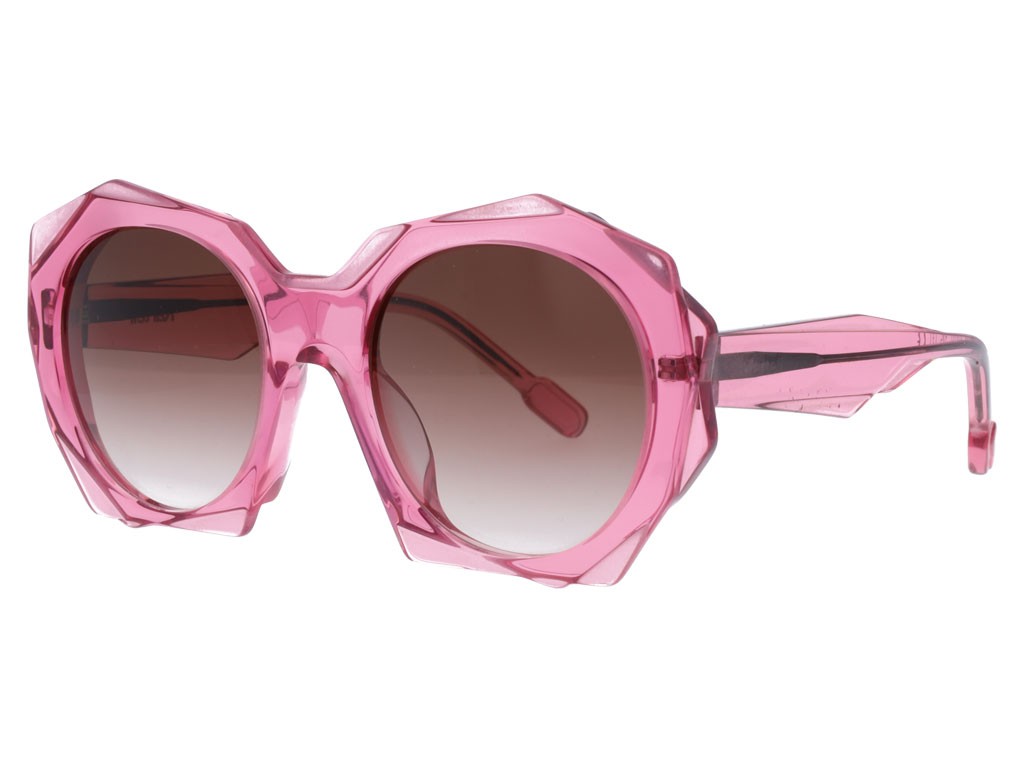 Kartell Eyewear by AVM 1959. Linea Lamina Show Piece, mod. KL501S04_2. Montatura in acetato KartellBio. Prezzo: euro 160,00.