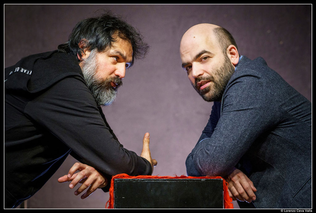 Mimmo Borrelli e Roberto Saviano, foto Ceva Valla