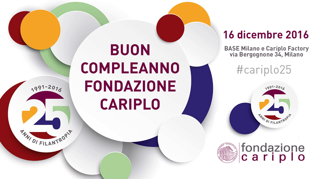 Buon Compleanno Fondazione Cariplo!
