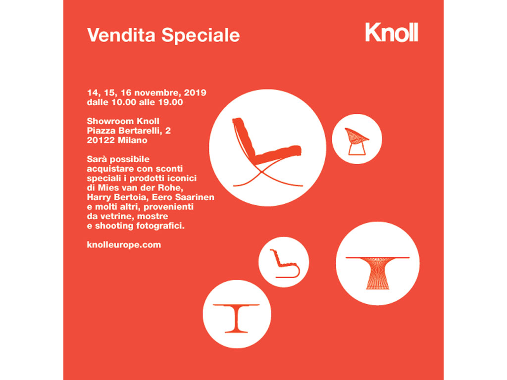 knoll vendita speciale novembre 2019