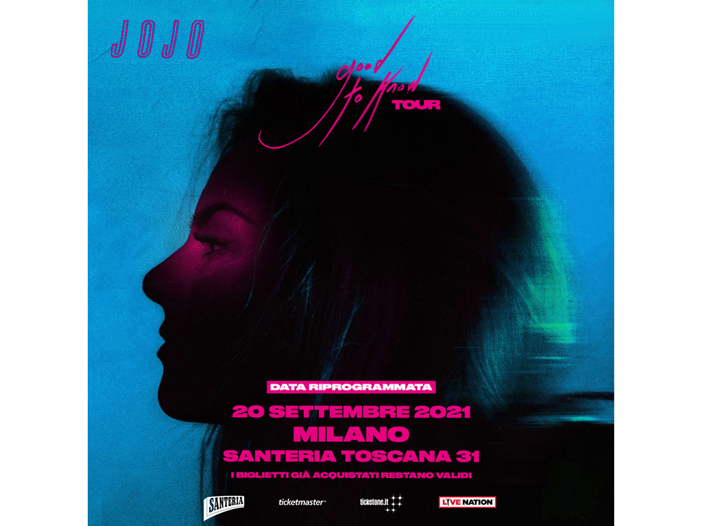 Nuova data del concerto a Milano della popstar americana JoJo